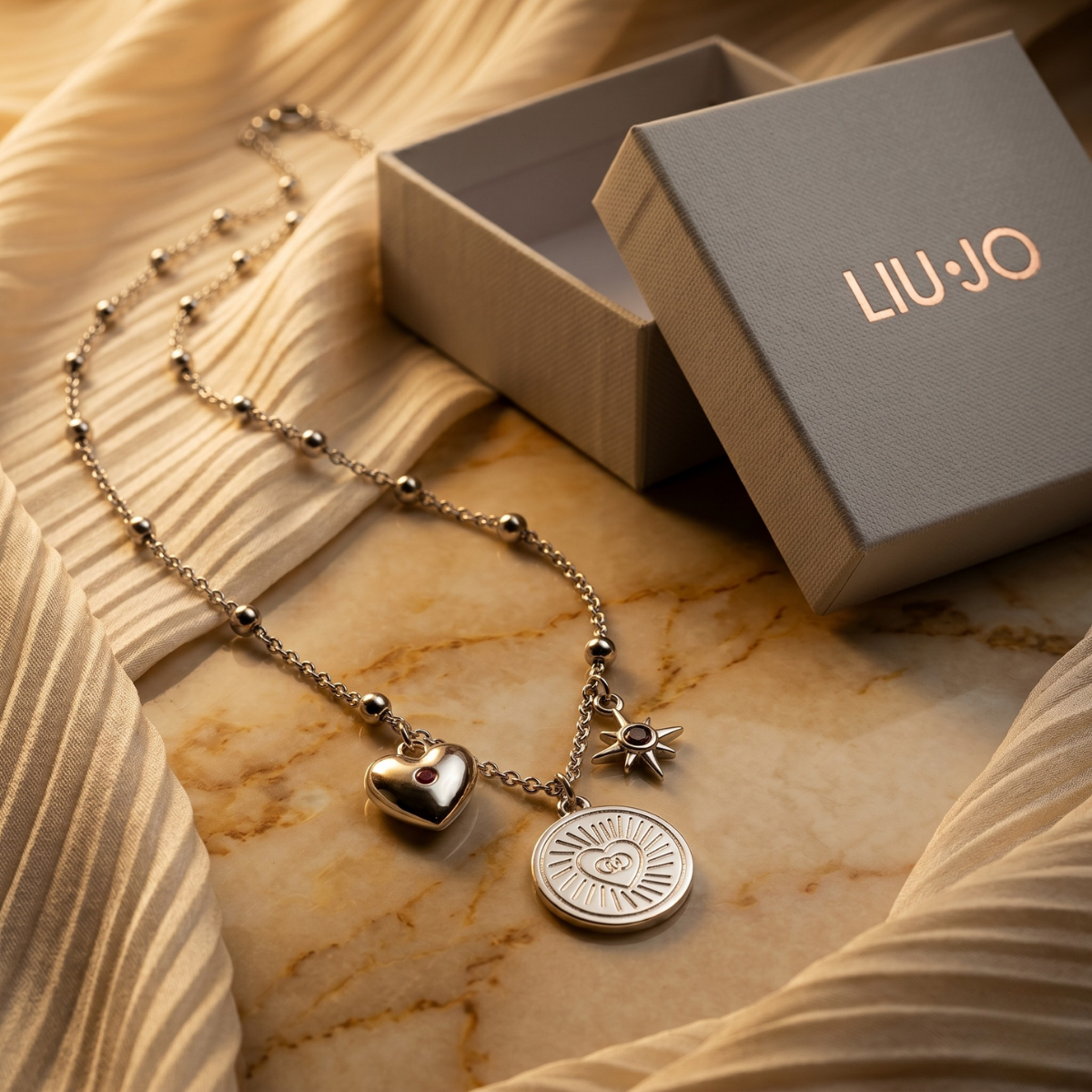 Liu Jo Anello Silver Necklace - LJ3159