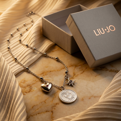 Liu Jo Anello Silver Necklace - LJ3159