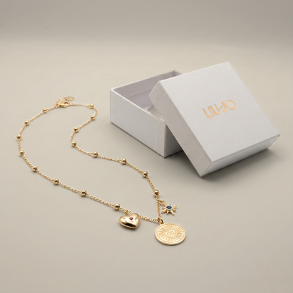 Liu Jo Anello Gold Necklace - LJ3160