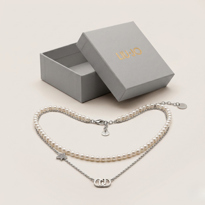 Liu Jo Perla Silver Necklace - LJ3163