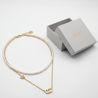 Liu Jo Perla Gold Necklace - LJ3164