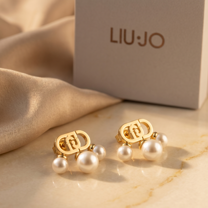 Liu Jo Luna Gold Earrings - LJ3173