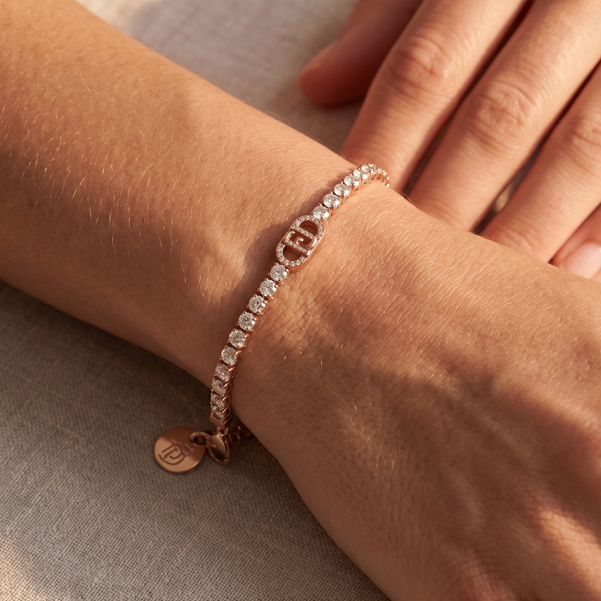 Liu Jo Neve Rose Gold Bracelet - LJ3218