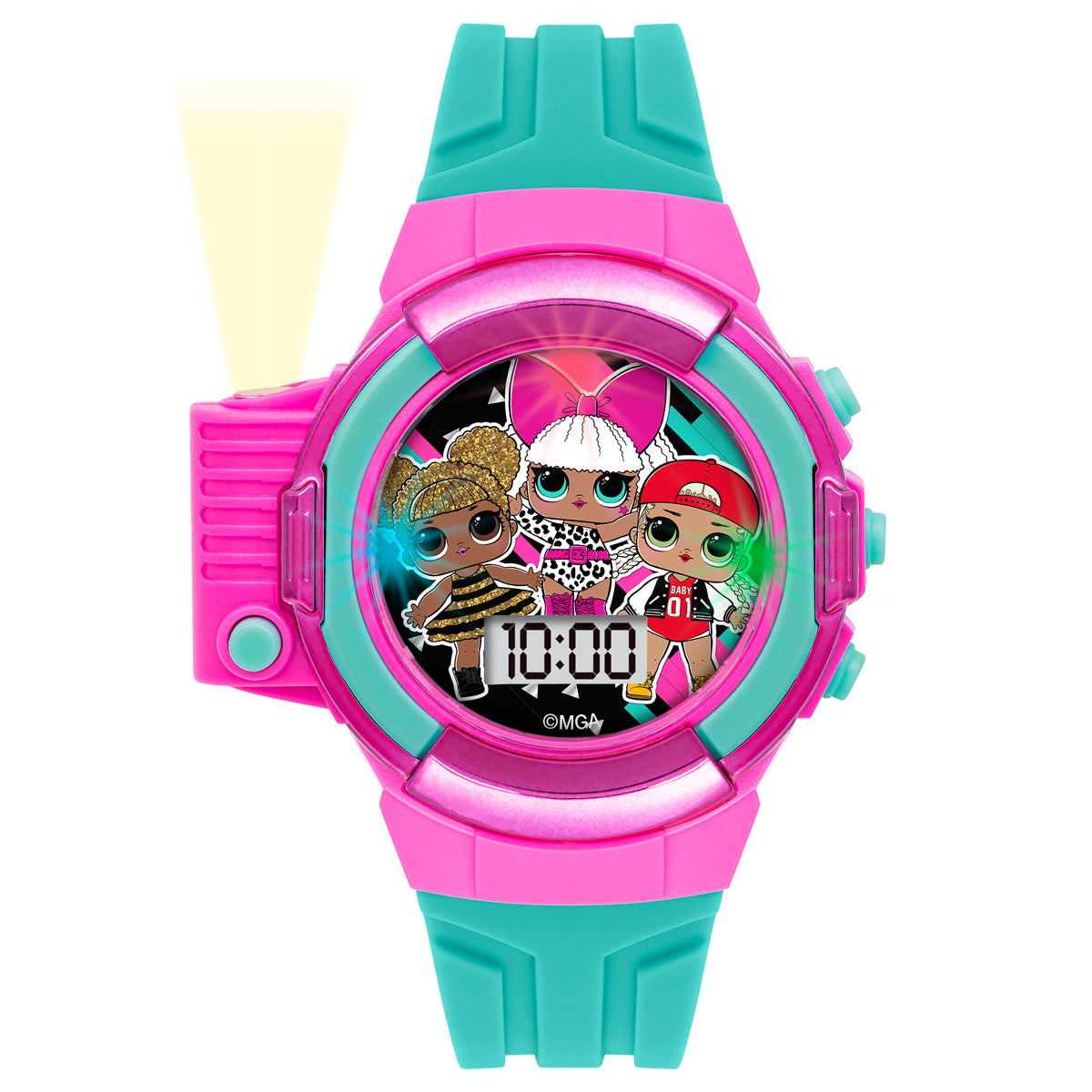 LOL Surprise Pink & Blue Flashlight Watch-LOL4489
