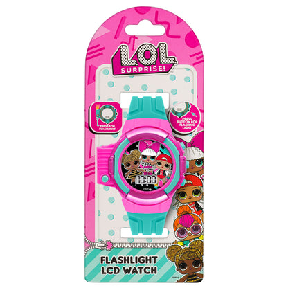 LOL Surprise Pink & Blue Flashlight Watch-LOL4489
