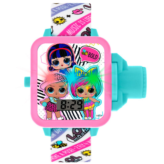 LOL Surprise Pink & White Strap Projection Watch - LOL4503