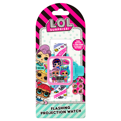 LOL Surprise Pink & White Strap Projection Watch - LOL4503