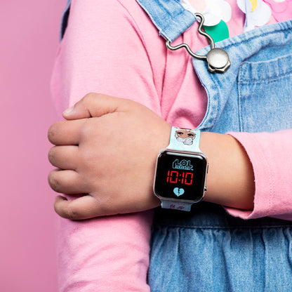 LOL Surprise Printed Blue Silicon Strap Watch-LOL4531ARG