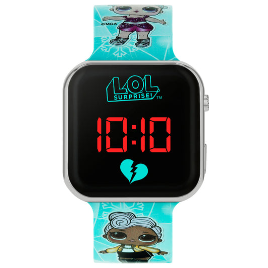 LOL Surprise Printed Blue Silicon Strap Watch-LOL4531ARG