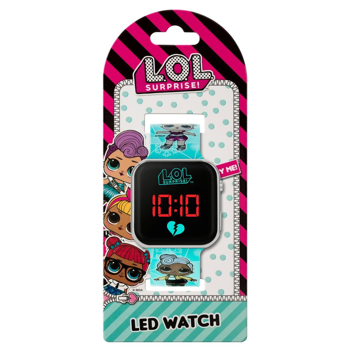LOL Surprise Printed Blue Silicon Strap Watch-LOL4531ARG
