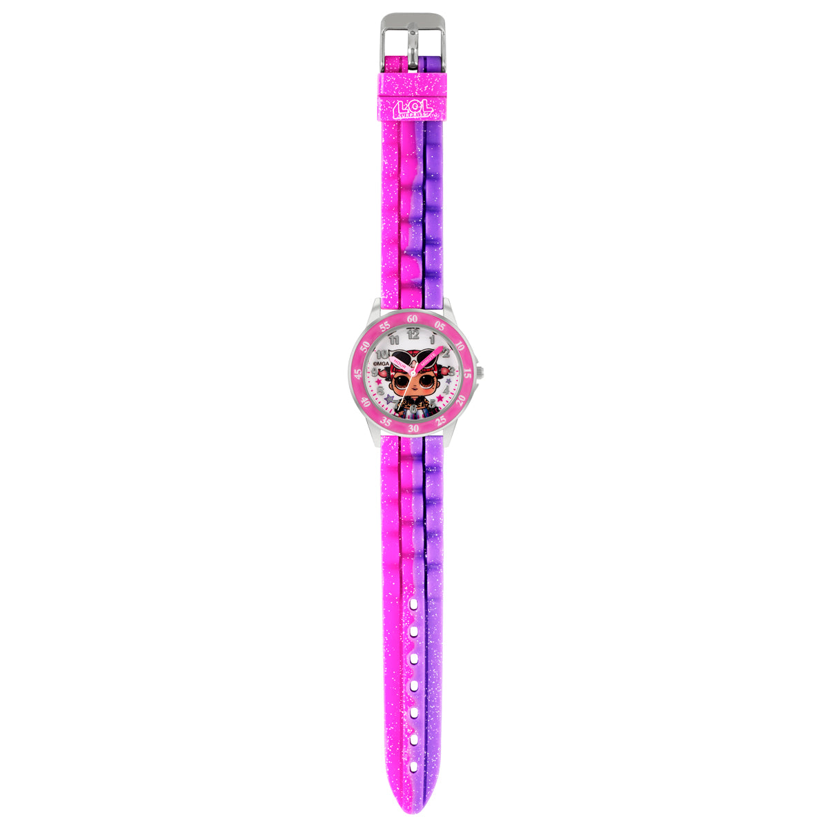 LOL Surprise Pink & purple Silicon Strap Watch - LOL9017ARG