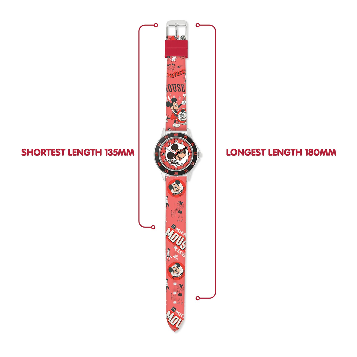 Mickey Mouse Printed Time Teacher Watch - MK9099