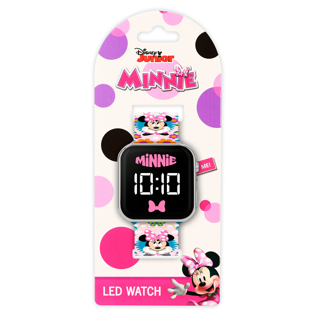 Minnie Mouse Printed LED Watch - MN4484