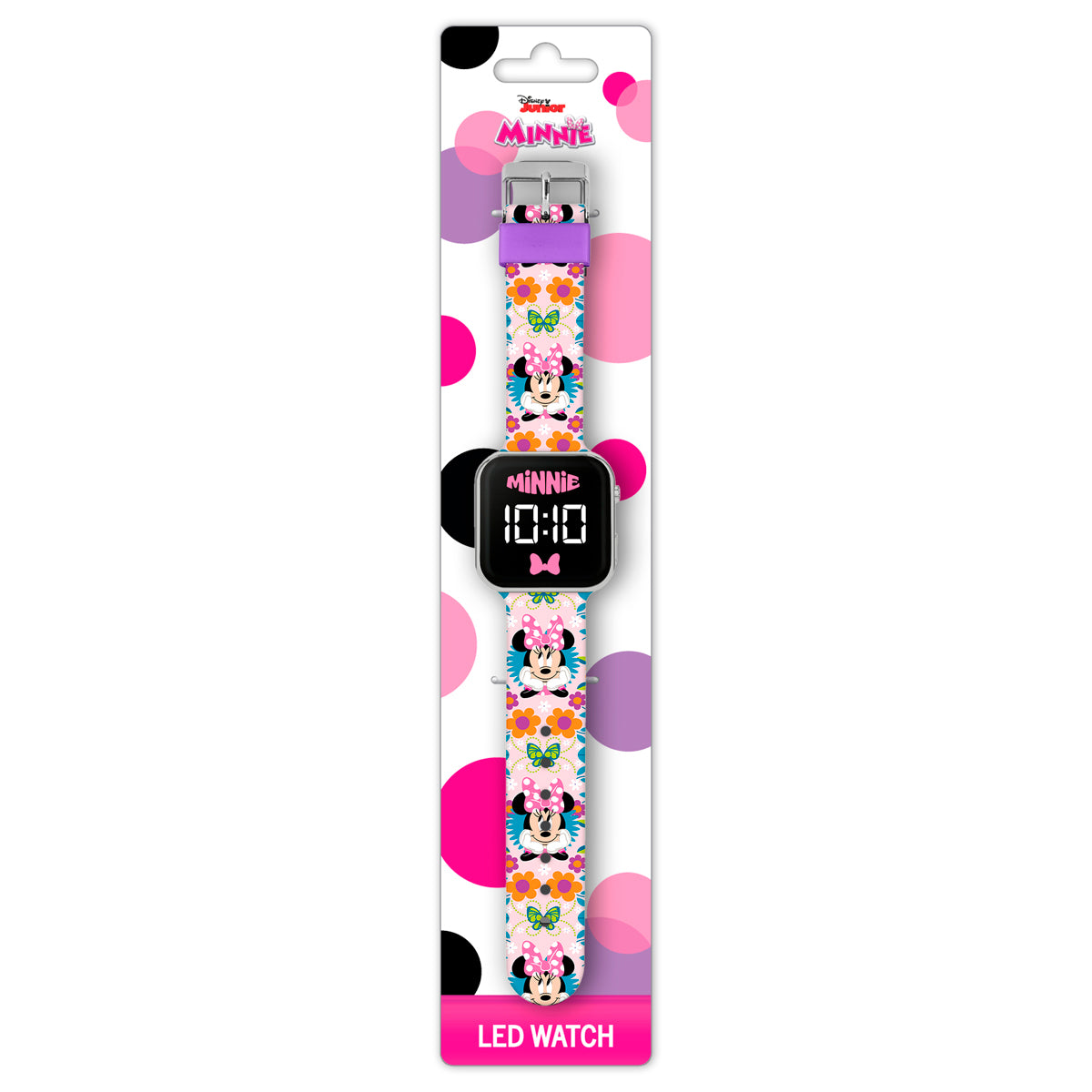 Minnie Mouse Printed LED Watch - MN4484