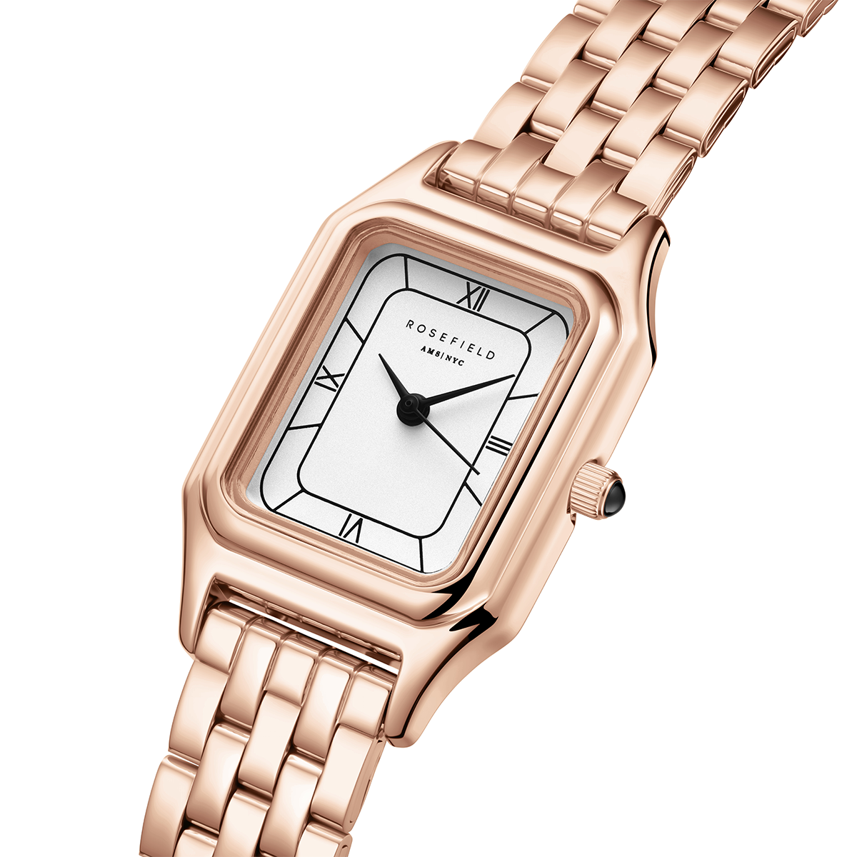 Rosefield Ivy White matte Rose Gold Watch - OCWRSR-OC04