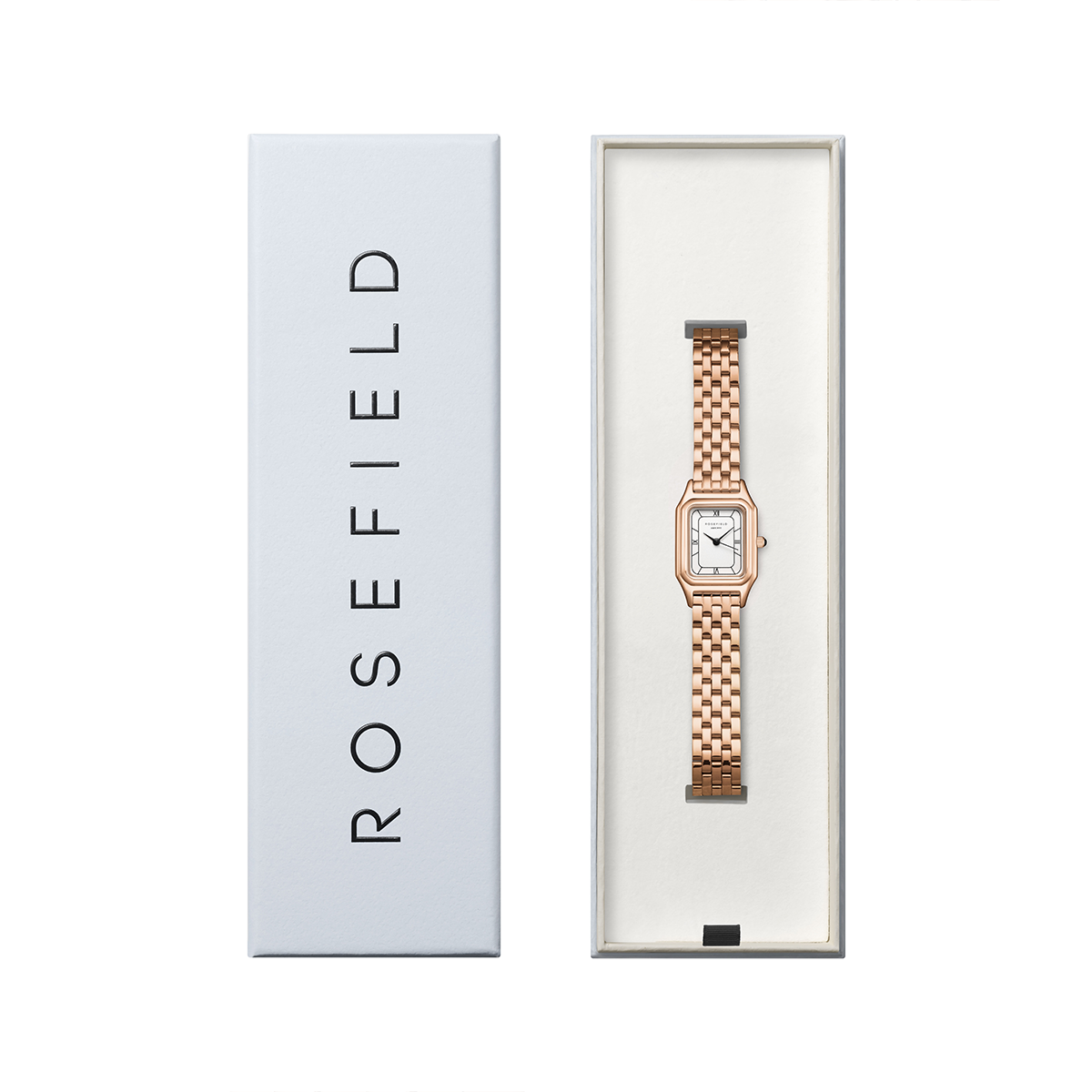 Rosefield Ivy White matte Rose Gold Watch - OCWRSR-OC04
