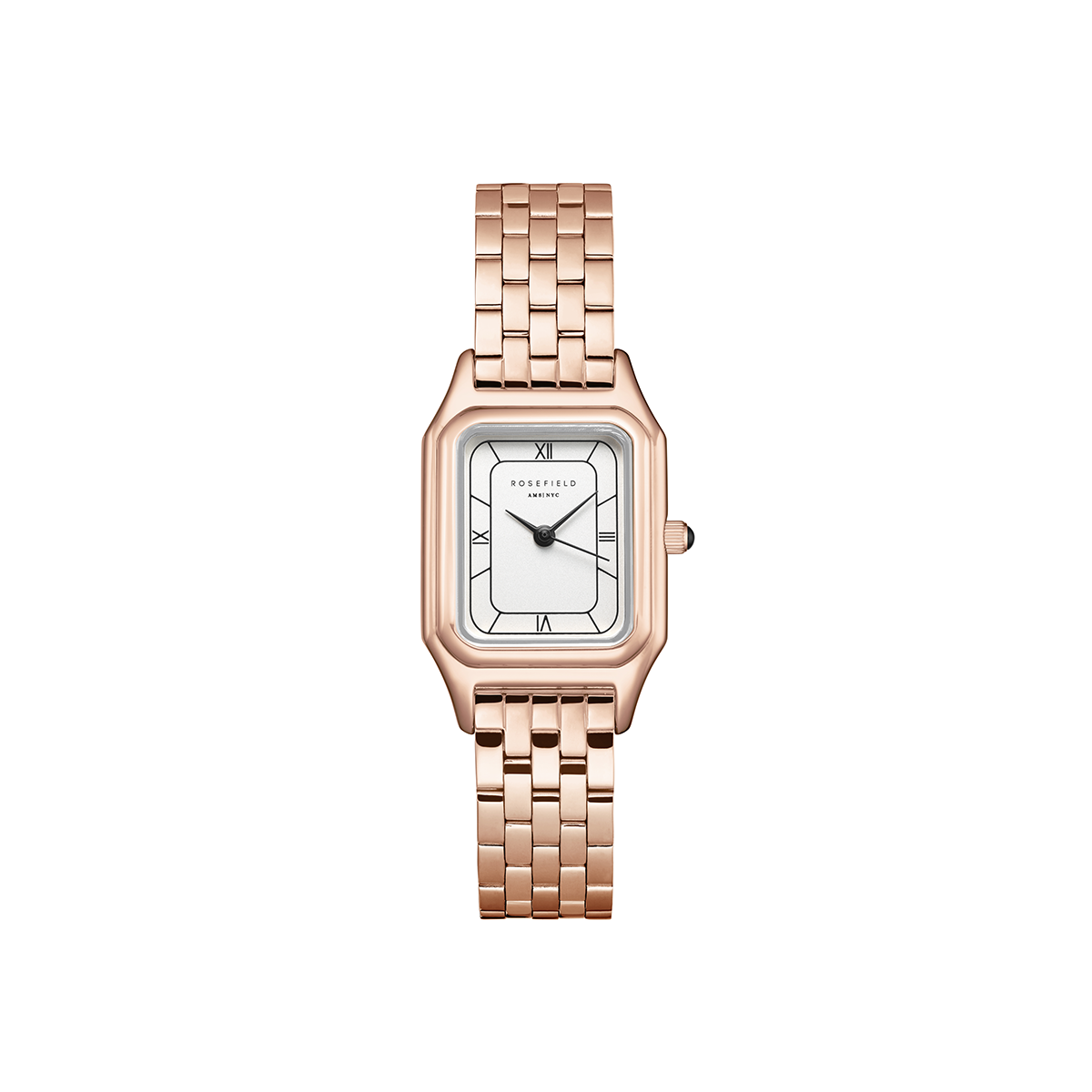 Rosefield Ivy White matte Rose Gold Watch - OCWRSR-OC04