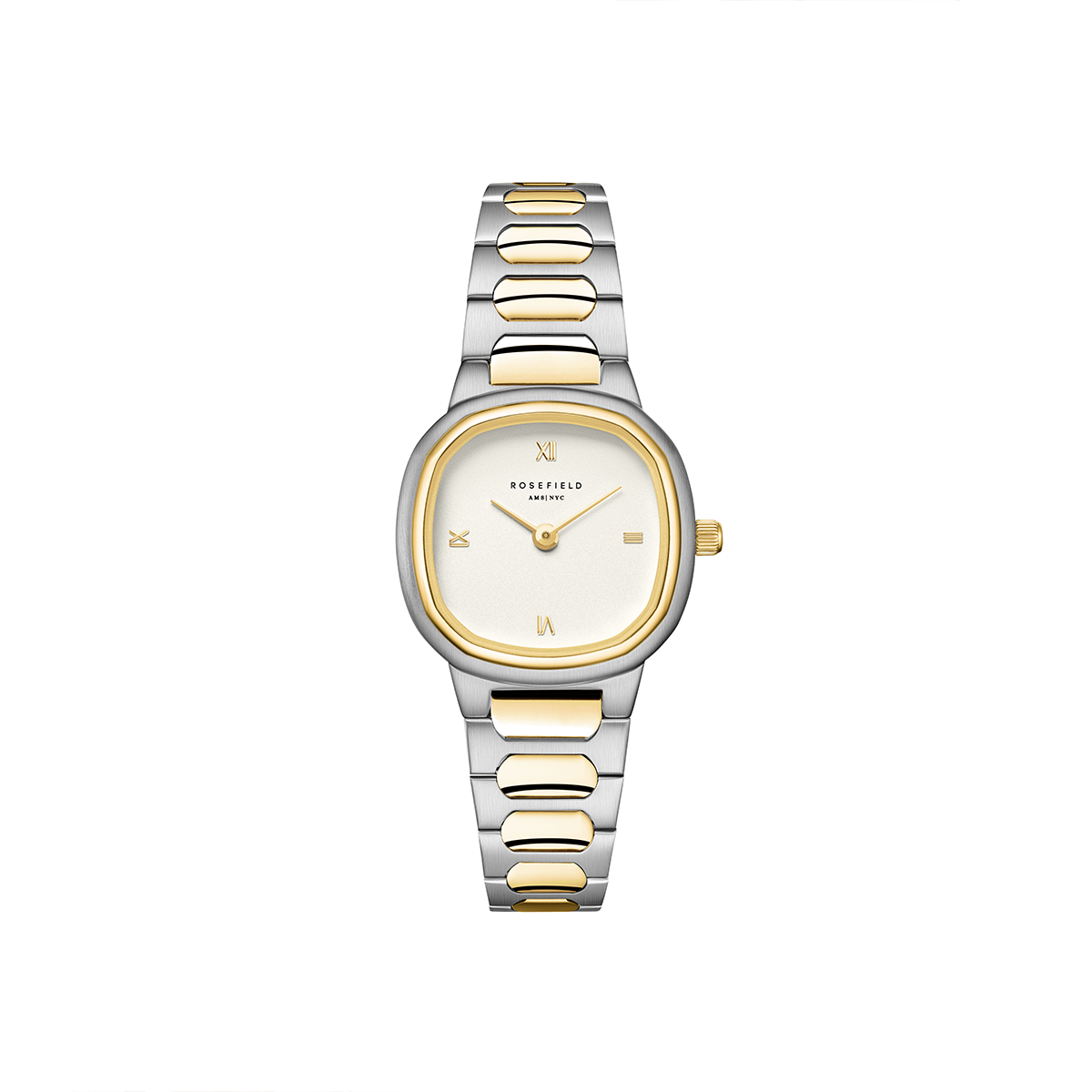 Rosefield Gaia XS Creme Roman Indexes Duotone Watch - ORCDSD-OR06