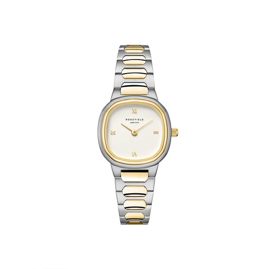 Rosefield Gaia XS Creme Roman Indexes Duotone Watch - ORCDSD-OR06