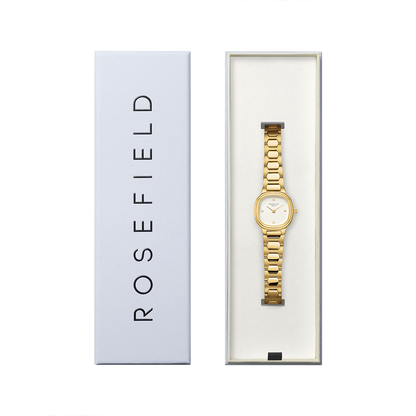 Rosefield Gaia XS Creme Roman Indexes Gold Watch - ORCGSG-OR04