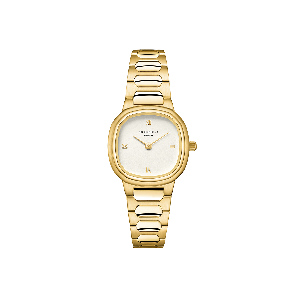 Rosefield Gaia XS Creme Roman Indexes Gold Watch - ORCGSG-OR04