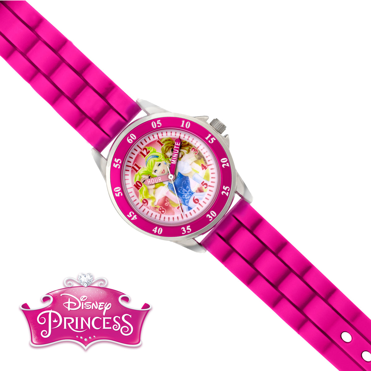 Disney Princess Pink Silicon Strap Watch - PN1078ARG