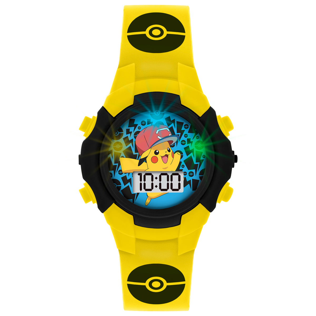 Pokémon Character Print and Dial Digital Flashing Watch - POK4128