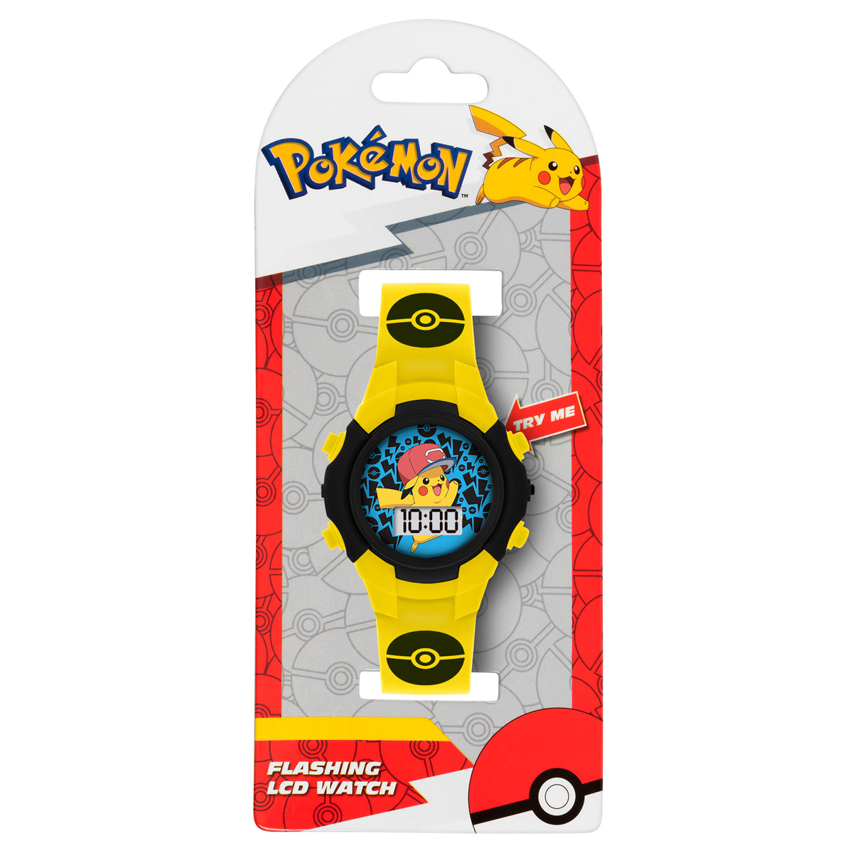Pokémon Character Print and Dial Digital Flashing Watch - POK4128