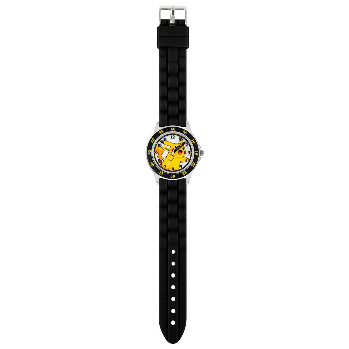 Pokémon Black Silicone Strap Time Teacher Watch - POK9048ARG