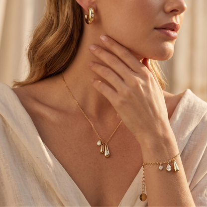 Rosefield Bold Solitary Gold Trio