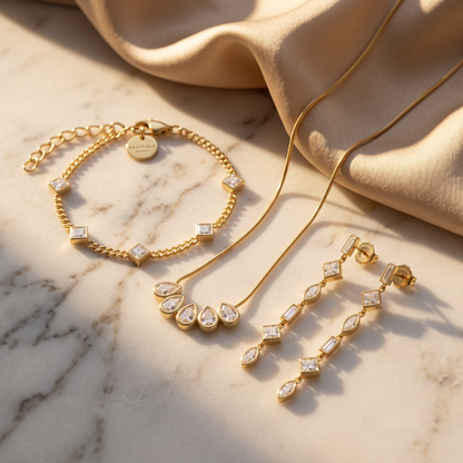 Rosefield  Playful Crystals Gold Trio