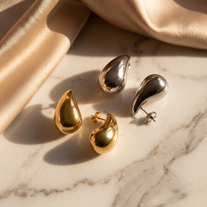 Rosefield Teardrop Earrings Pair (Gold + Silver)