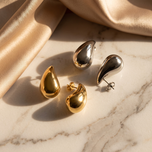 Rosefield Teardrop Earrings Pair (Gold + Silver)