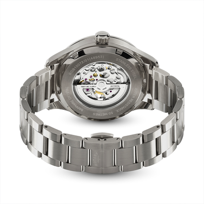 Rotary Men's Greenwich Skeleton Automatic 100M Water Resistance Stainless Steel Bracelet Watch - RGB10073/01