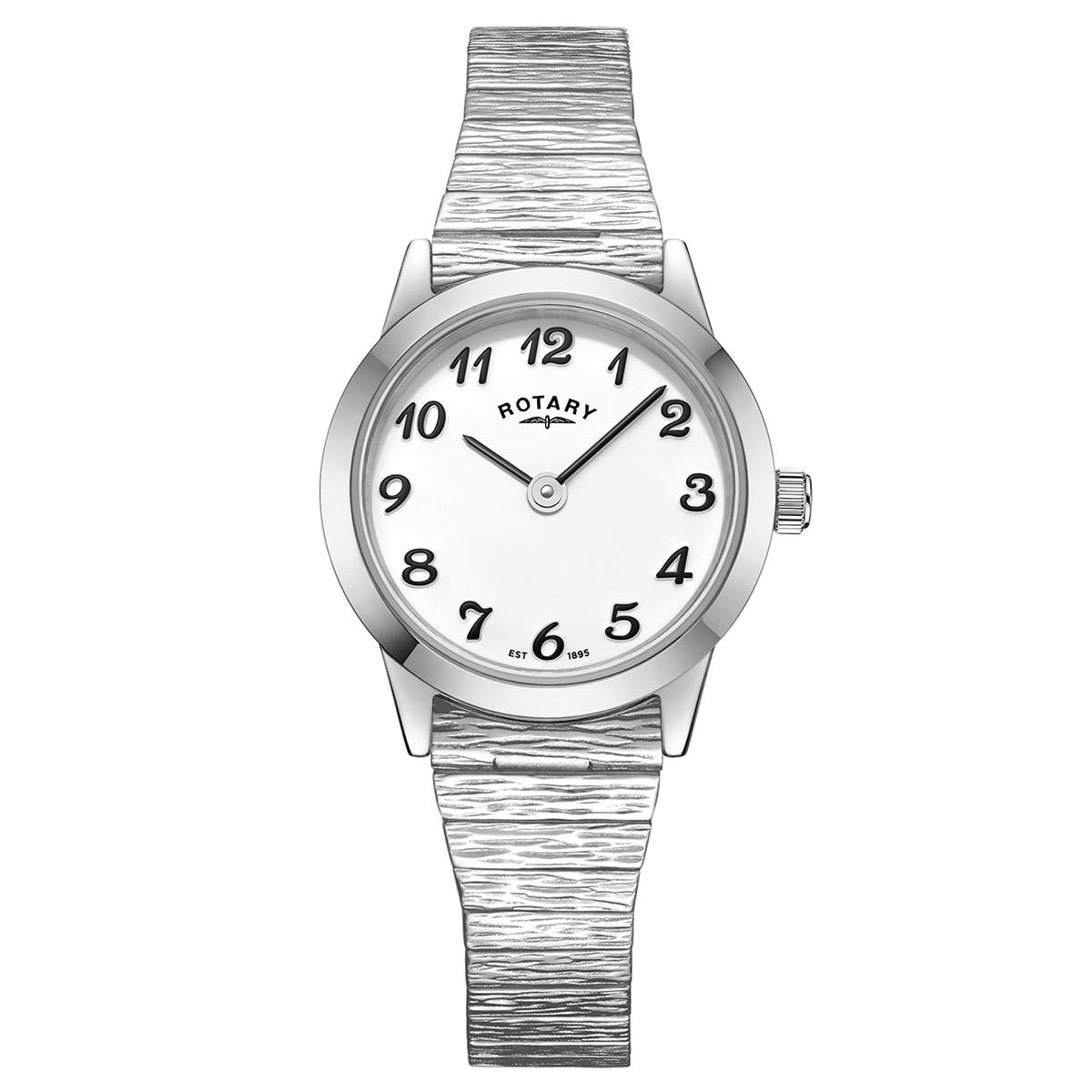 Rotary Ladies Heritage Stainless Steel Expander Bracelet Watch - RLB10029/01