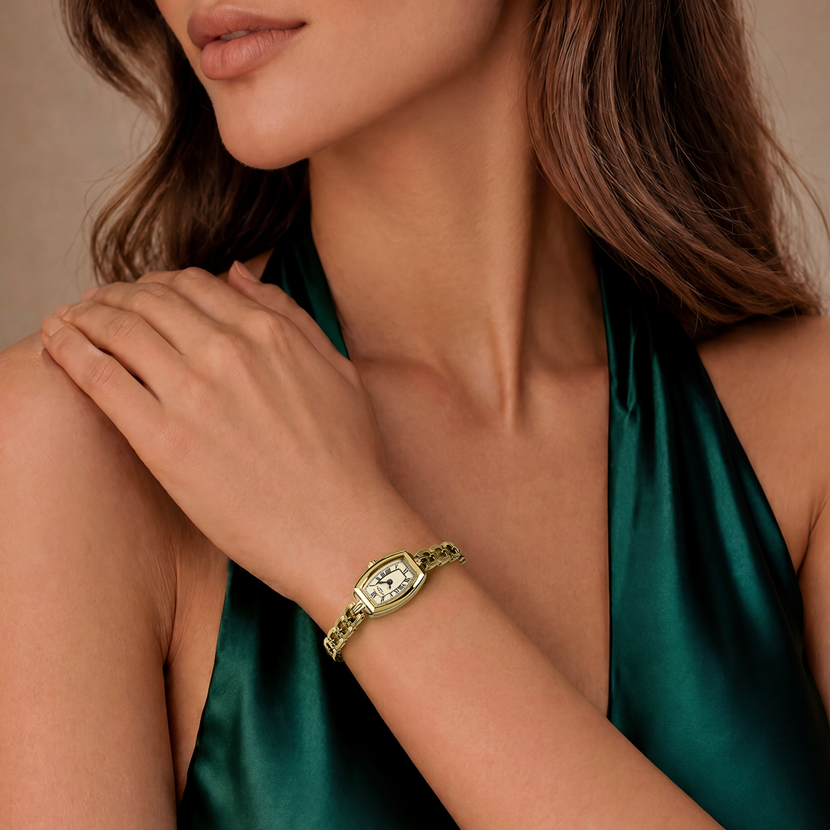 Rotary Ladies 1895 Gold Plated Stainless Steel Vintage Style Bracelet Watch - RLB10052/03