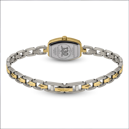Rotary Ladies 1895 Two Tone Plated Stainless Steel Vintage Style Bracelet Watch - RLB10053/01