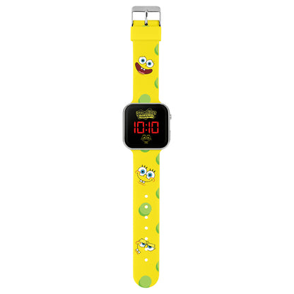 Nickelodeon SpongeBob Yellow LED Watch with Printed Character Strap - SGB4134