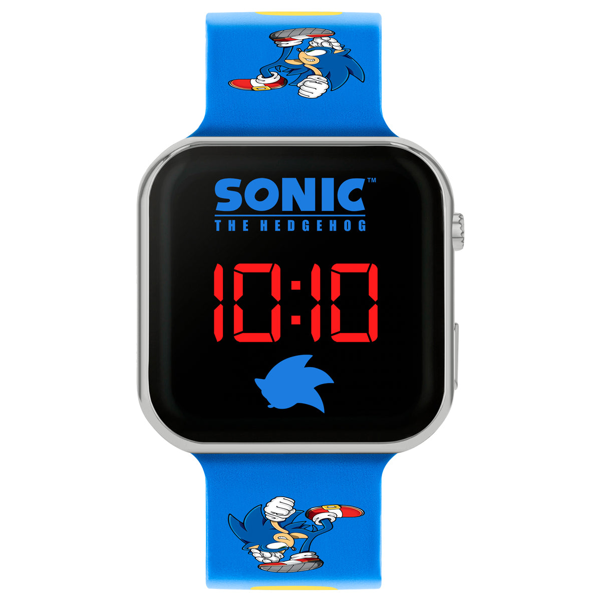 Marvel Spiderman Red LED Watch & Sonic the Hedgehog Blue LED Watch