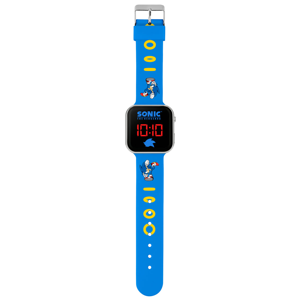 Marvel Spiderman Red LED Watch & Sonic the Hedgehog Blue LED Watch