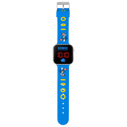 Marvel Spiderman Red LED Watch & Sonic the Hedgehog Blue LED Watch