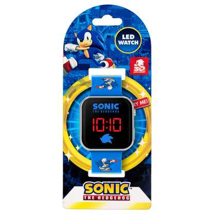 Marvel Spiderman Red LED Watch & Sonic the Hedgehog Blue LED Watch
