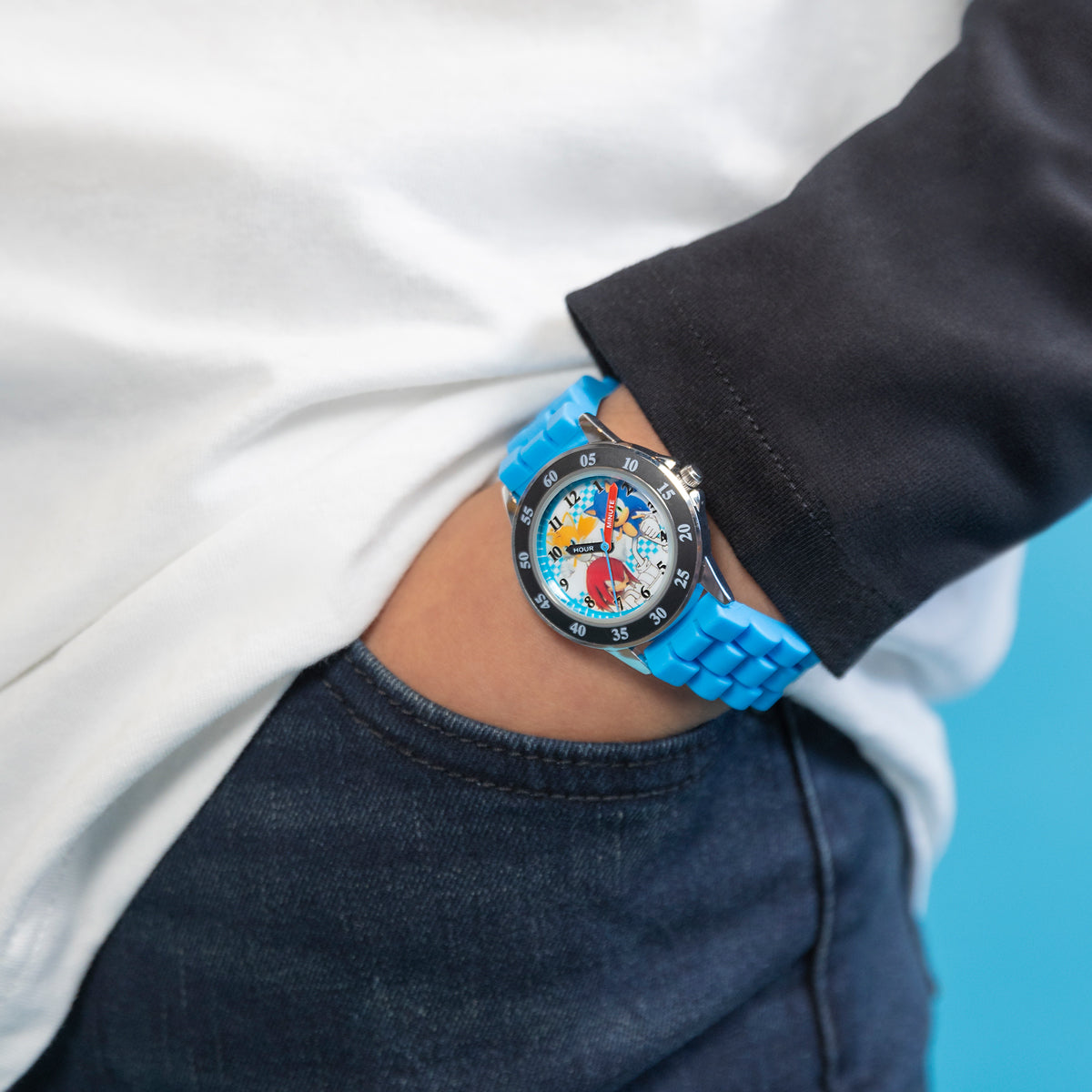 Sega Sonic the Hedgehog Blue Time teacher Watch - SNC9038