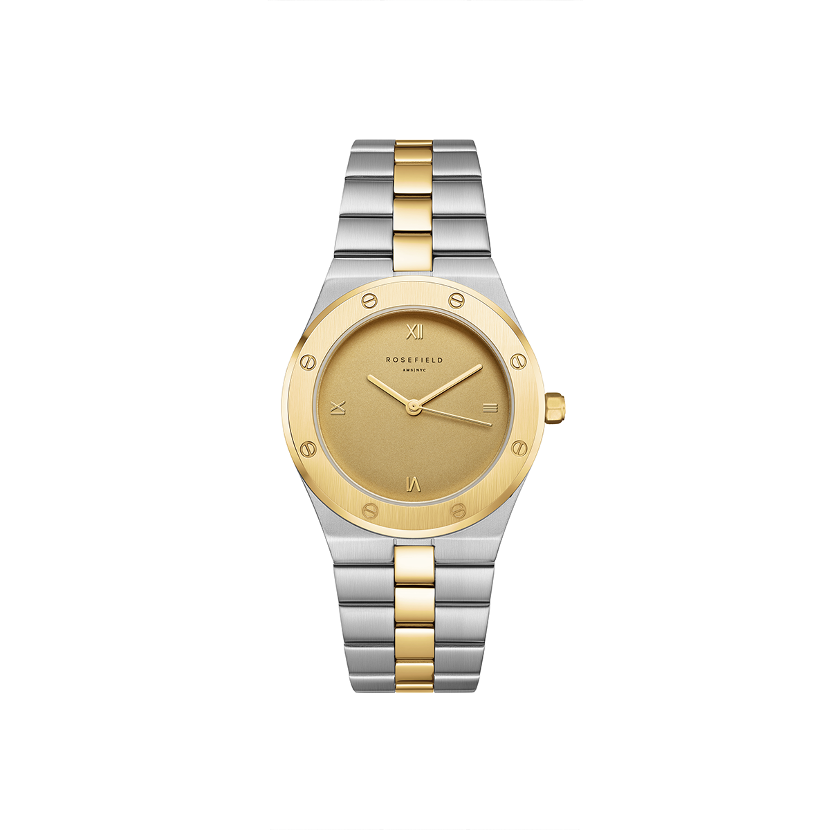Rosefield Rose Cappucino Matte Duotone Gold Silver Watch - SPCDSD-SP05