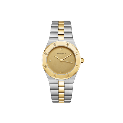 Rosefield Rose Cappucino Matte Duotone Gold Silver Watch - SPCDSD-SP05