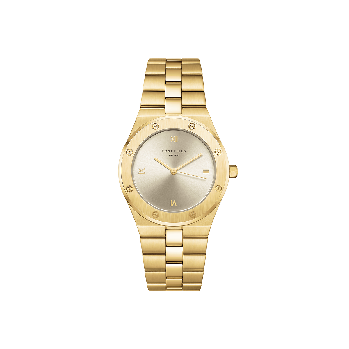 Rosefield Rose Ivory Sunray Gold Watch - SPCGSG-SP01