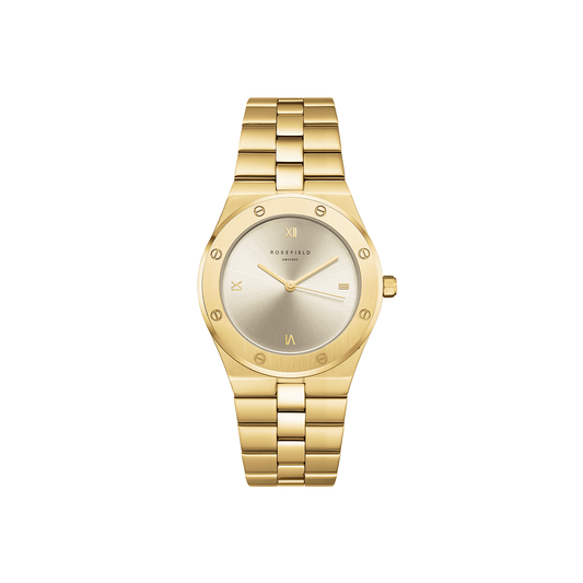 Rosefield Rose Ivory Sunray Gold Watch - SPCGSG-SP01
