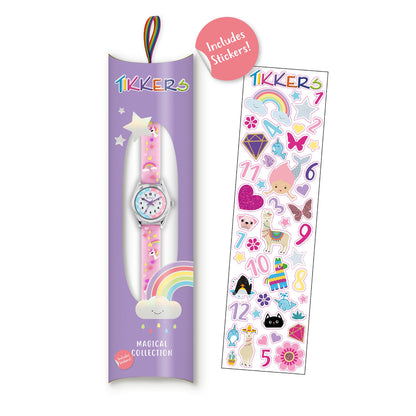 Tikkers Girls Purple Silicone Strap 3D Unicorn Watch - ATK0145