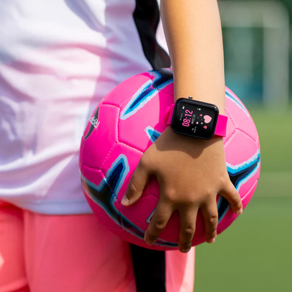 Tikkers Smart Series 13 Pink Silicone Strap Smart Watch - TKS13-0025
