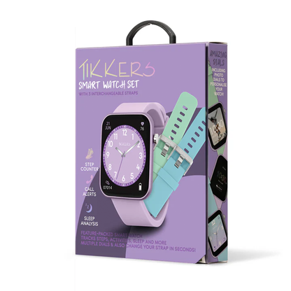 Tikkers Kids Series13 Smart Lilac Interchangeable Strap Watch  - TKS13-0029-SET